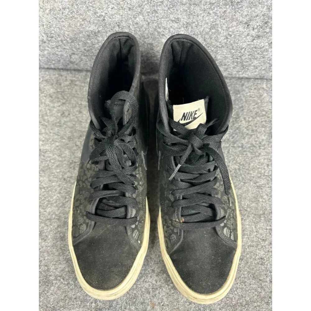 Nike Primo Court Mid Suede‎ Trainers Women’s 9.5 Black Animal Print 768866-001